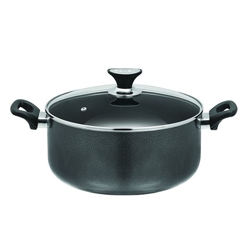 [AD05307] Pot 30x15cm Casserole Non-Stick With Glass Lid Sonnex 50120