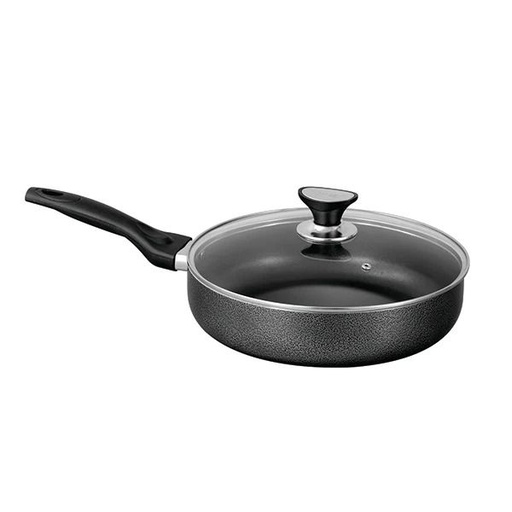 [AD05309] Frying Pan 22x5.5cm Classic With Glass Lid 50124