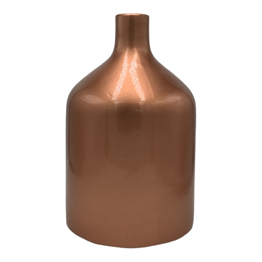 [AD05327] Vase AC 33x20cm Namibia-Metallic