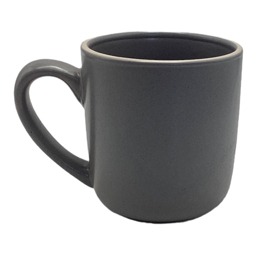 [AD06777] Mug 350ml/12oz Speckeled Grey With Border 2307-112