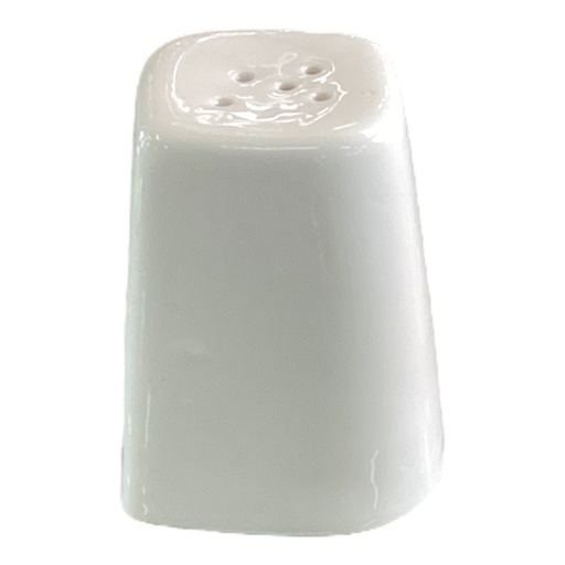 [AD06877] Salt/Pepper Shaker 7.6x5.3cm Tapered Porcelain 237-358