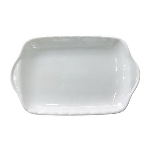 [AD06882] Platter 28.5x18x3cm White Porcelain BJ2303063