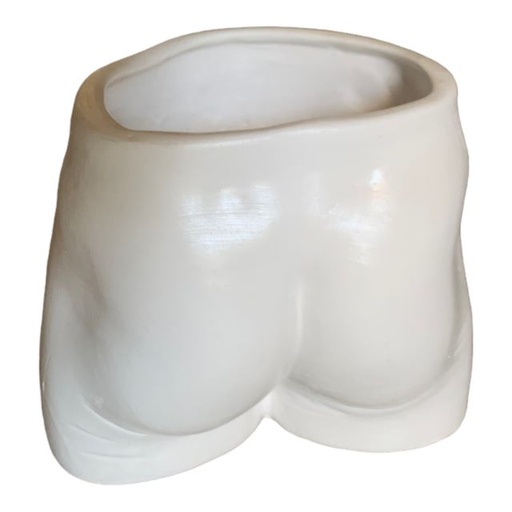 [AD07609] Planter AC 15x17x14cm Butt-Base