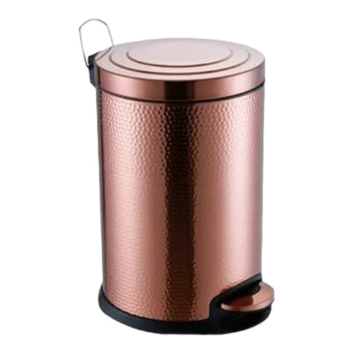 [AD07769] Dustbin 20lt Hammered Stainless Steel