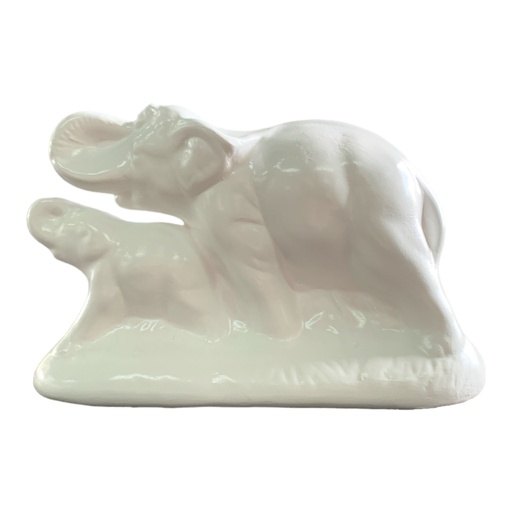 [AD07780] Decor Ornament 22x15x8cm Elephant and Baby-Base