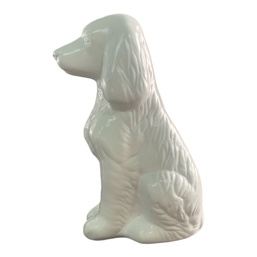 [AD07796] Decor Ornament 28x12x15cm Sitting Dog-Base