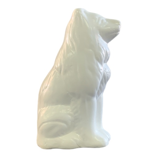 [AD07808] Decor Ornament 19x8x9cm Sitting Wolf-Base