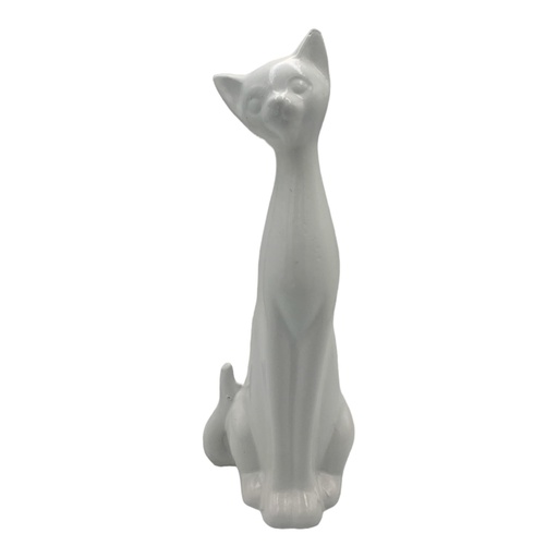 [AD08034] Decor Ornament 33x11x10cm Cat Sitting Large-Base