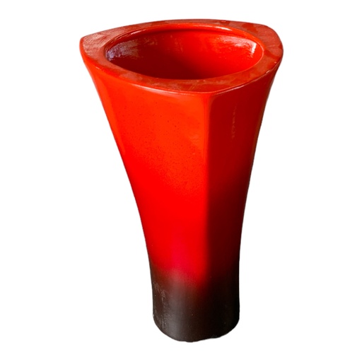 [AD08058] Decor Vase 26x14x16cm Conical-Base