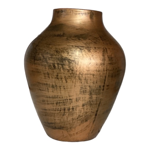 [AD08113] Vase 30x24x22cm Urban Belly-Metallic