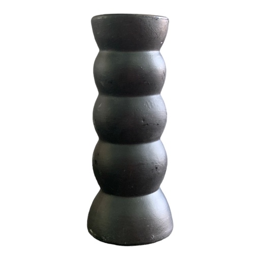 [AD08250] Candle Holder 13x5cm Bubble-Base