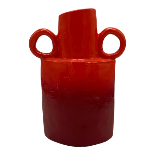[ad08377] Vase17x12cm Tworing Vase-Base