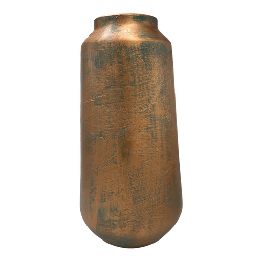 [AD08390] Vase AC 40x19cm Daniel Closed-Metallic