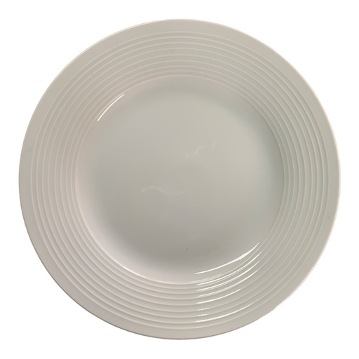 [AD08522] Plate Side 21cm Rnd Coup/Line/Lipped PA166