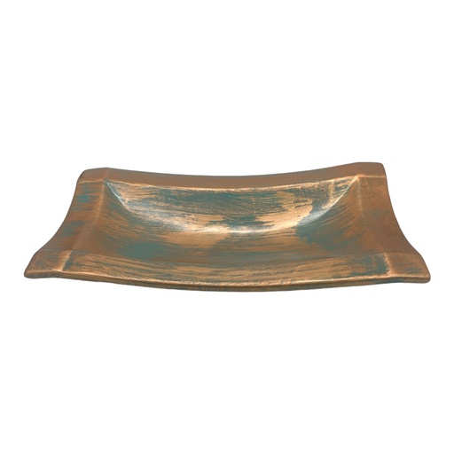 [AD08857] Server AC 41x24cm Ndebele Plain Border-Metallic