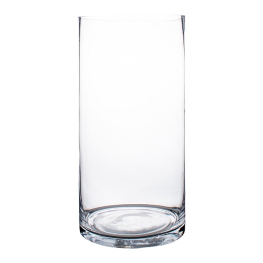 [AD09109] Glass Vase 50x20cm Flared Clear VAS2050