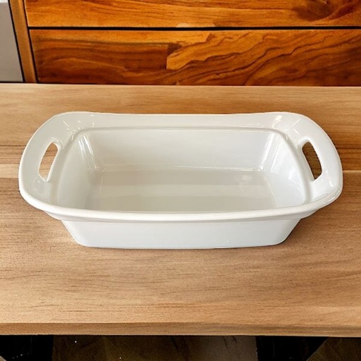 [AD09270] Casserole 35x23x8cm Porselain White ZLF-R026