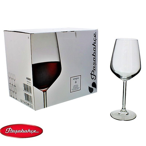 [AD09340] Wine Glass 6pc 350ml Allegra 440080