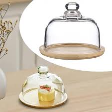 [AD09479] Cake Dome 25.5x16cm Glass MV8152LID