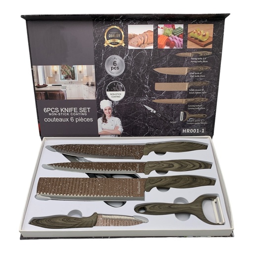 [AD09552] Knife 6PC Set Haus Roland RHW HR001/HR009