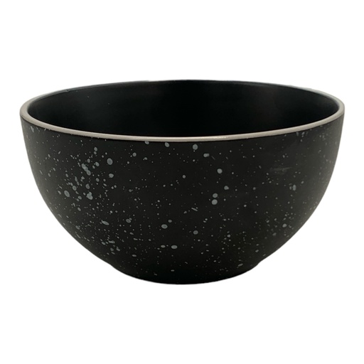 [AD09656] Bowl 14.5cm Stoneware Deep Black BW618