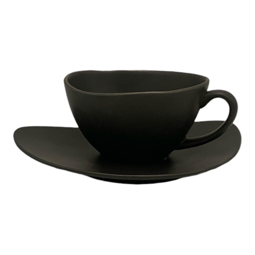 [AD09700] Cup & Saucer 10.5x9x6cm 1pc Matt Finished Ass color BJ2306002